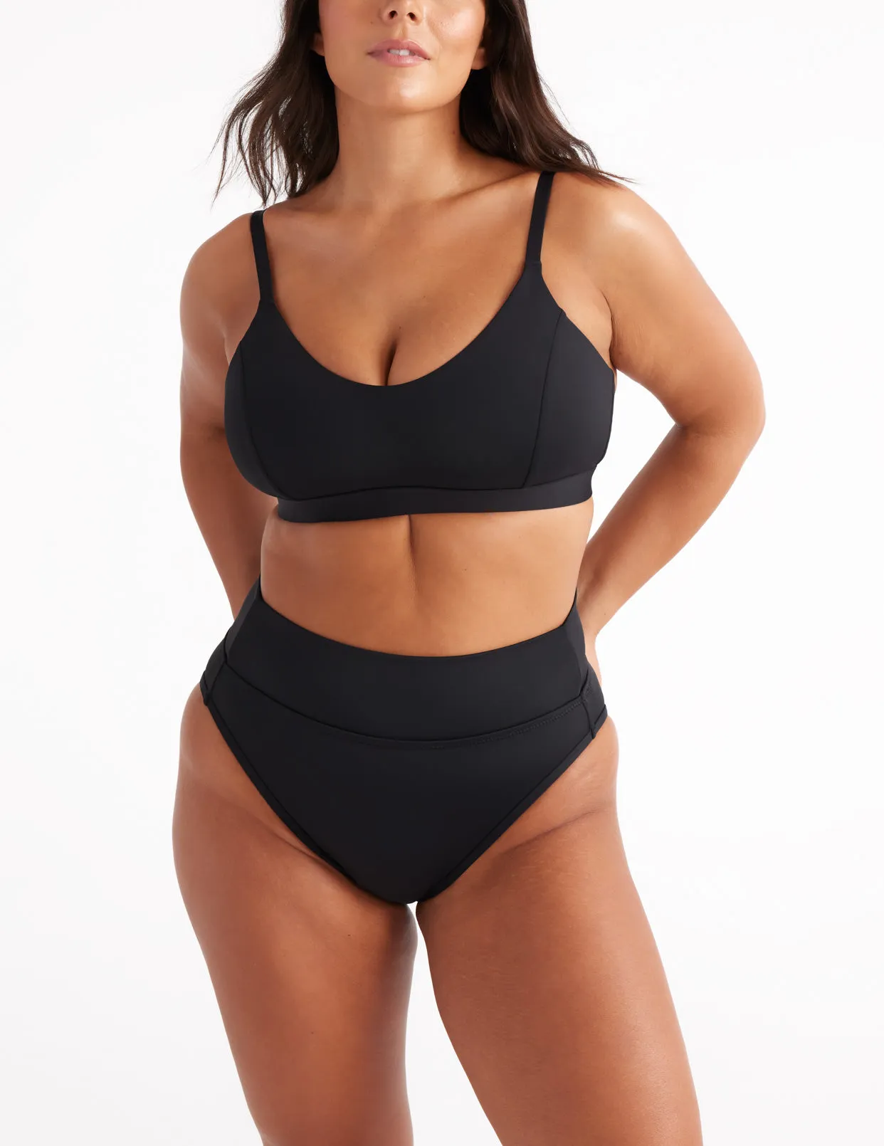 Leakproof Sculpt High Rise High Cut Swim Bottom