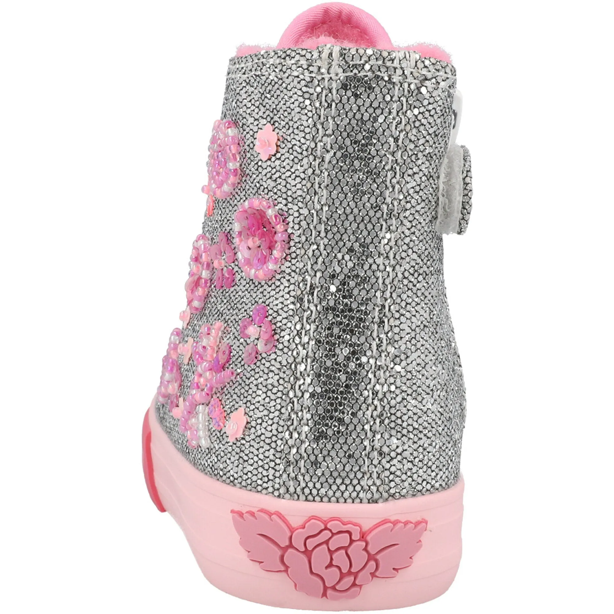 Lelli Kelly Dafne High-Top Silver Trainers