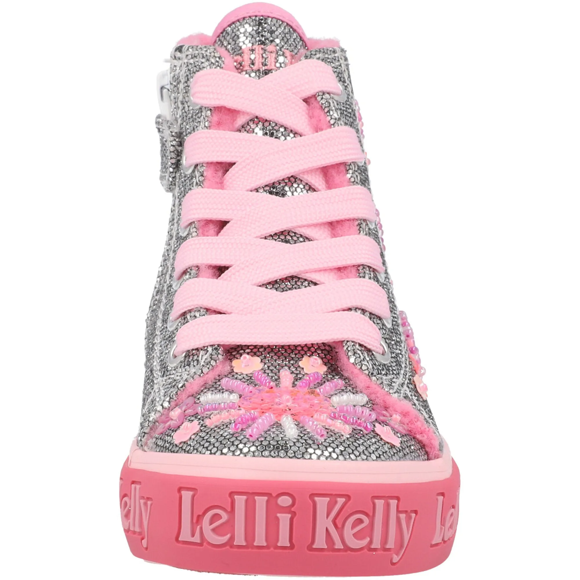 Lelli Kelly Dafne High-Top Silver Trainers