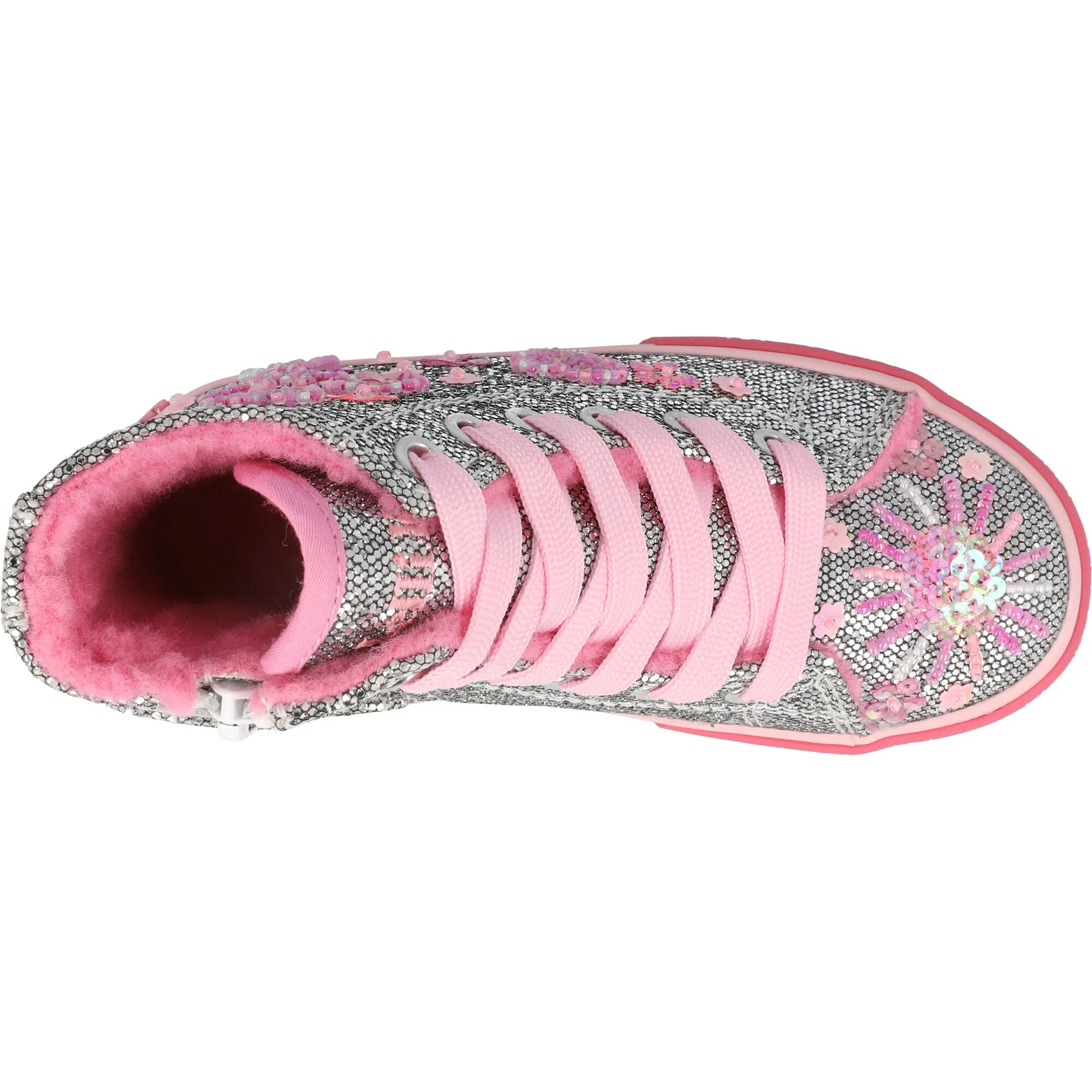 Lelli Kelly Dafne High-Top Silver Trainers