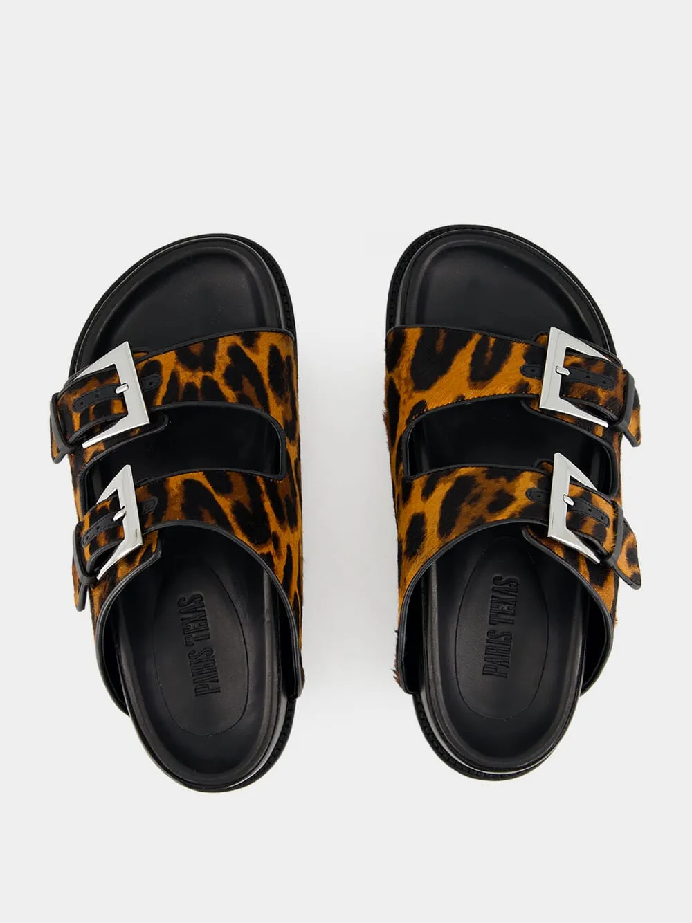 Leopard Cleveland Flat Sandals