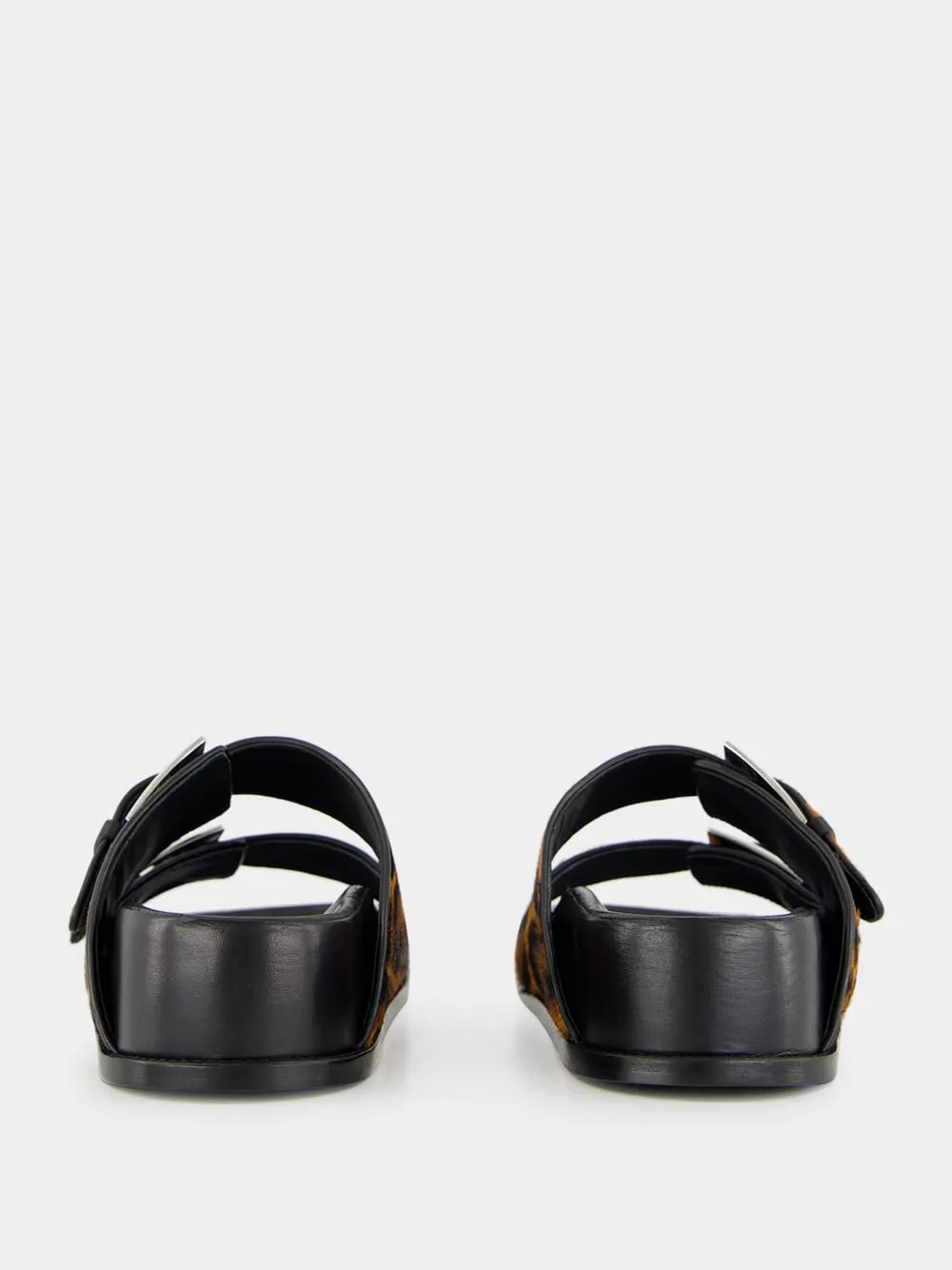 Leopard Cleveland Flat Sandals