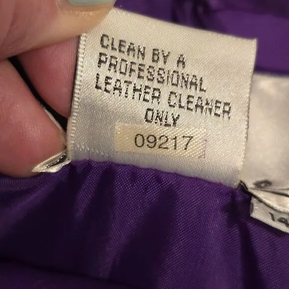 Lerner Vintage Genuine Suede Pencil Skirt Purple