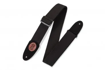 Levy's MSSC8-BLK 2" Cotton Guitar Strap