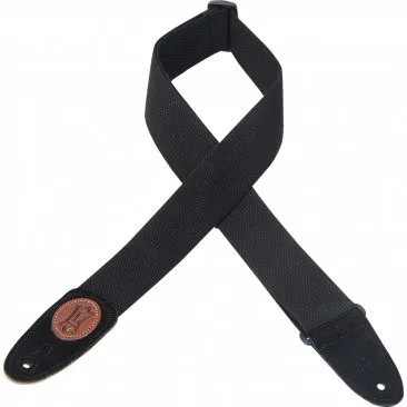 Levy's MSSC8-BLK 2" Cotton Guitar Strap