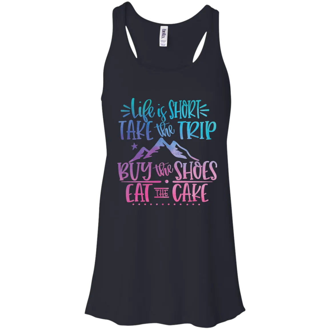 Life Is Short Bella Canvas Racerback Tank Top – Lightweight & Inspiring