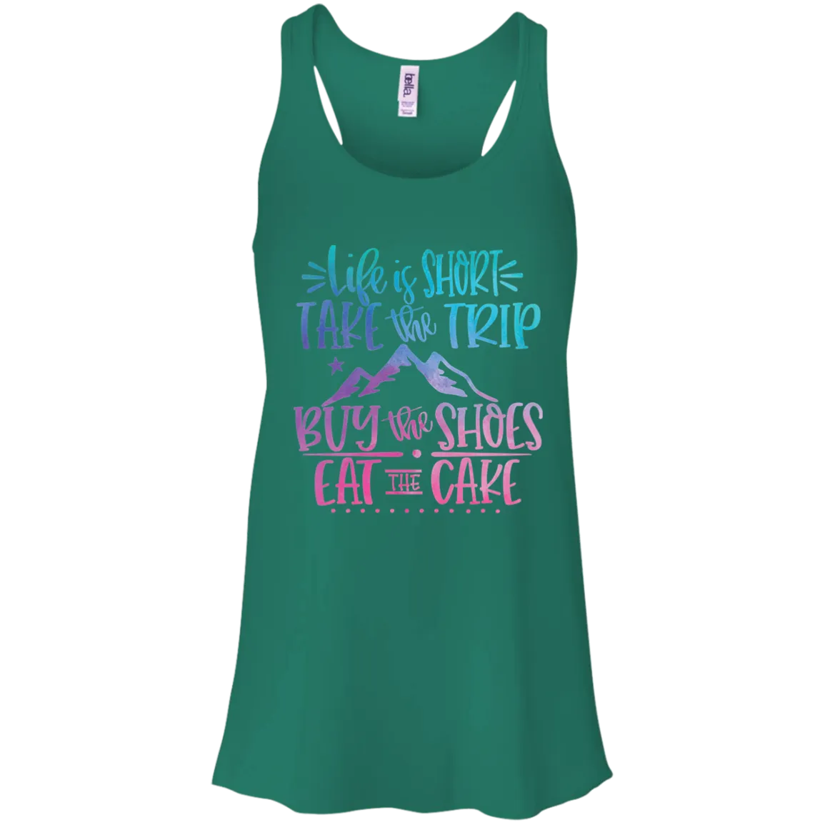 Life Is Short Bella Canvas Racerback Tank Top – Lightweight & Inspiring