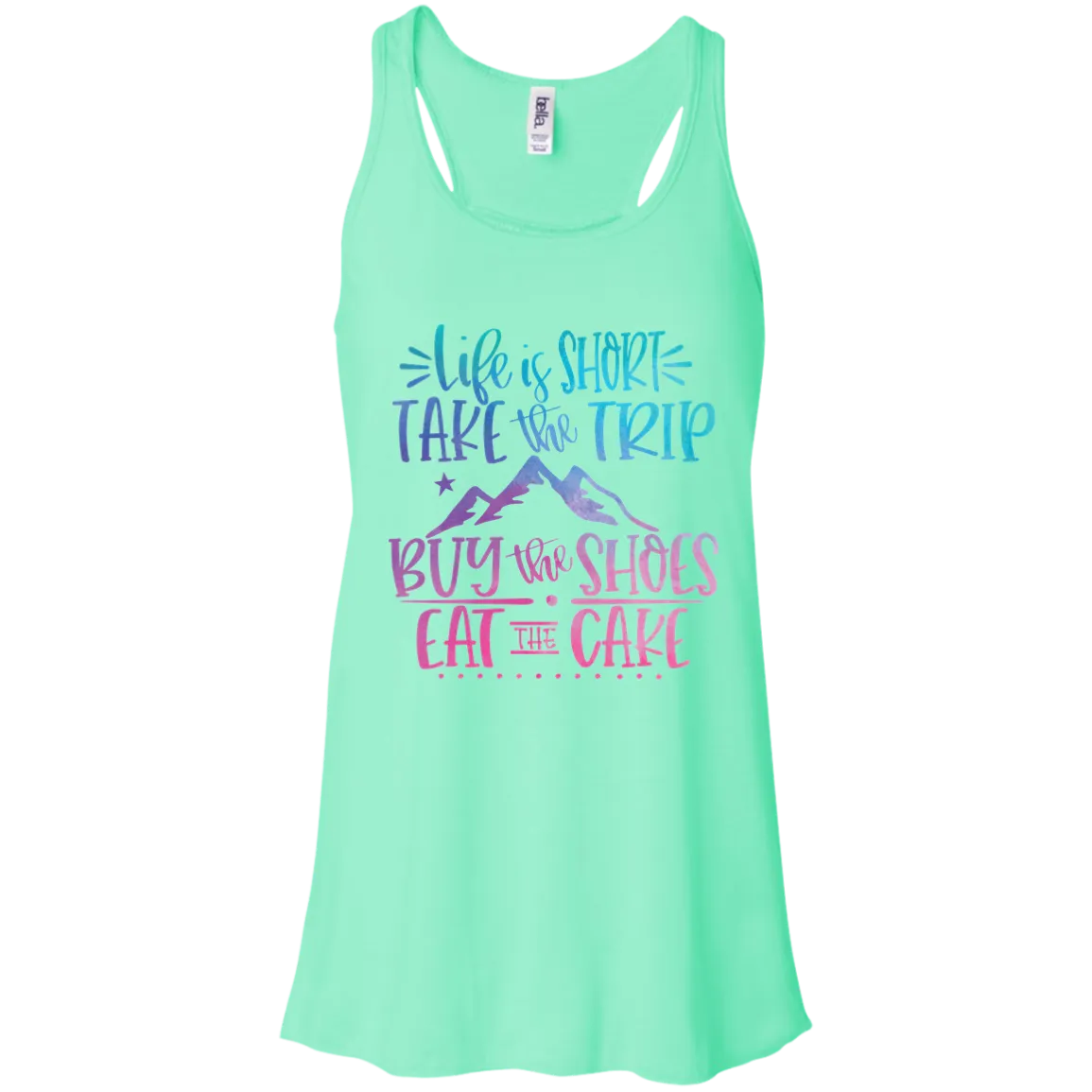 Life Is Short Bella Canvas Racerback Tank Top – Lightweight & Inspiring