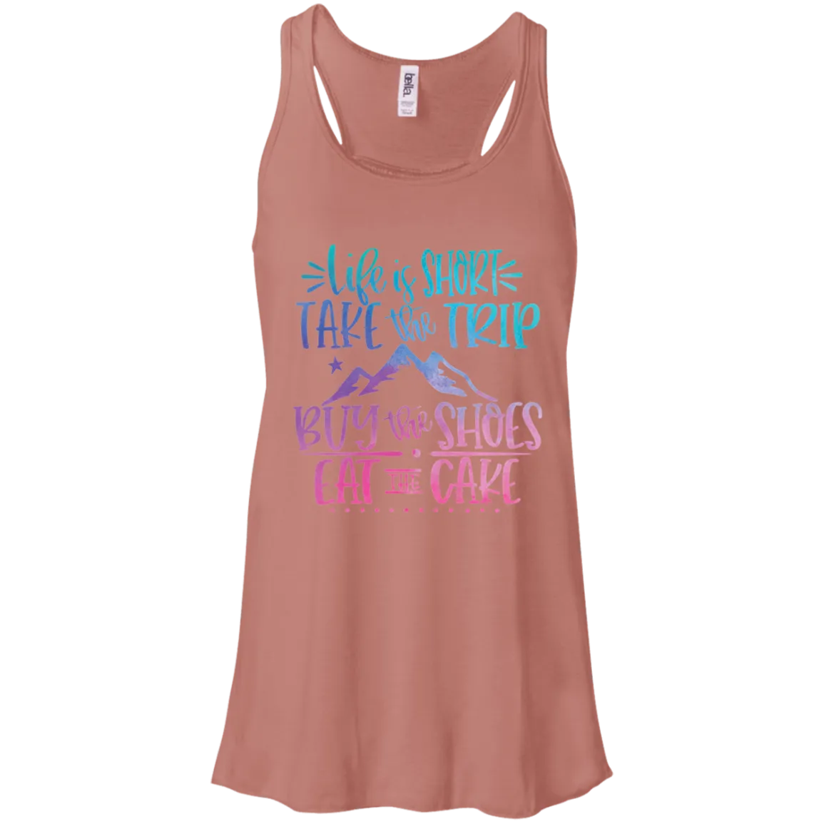 Life Is Short Bella Canvas Racerback Tank Top – Lightweight & Inspiring
