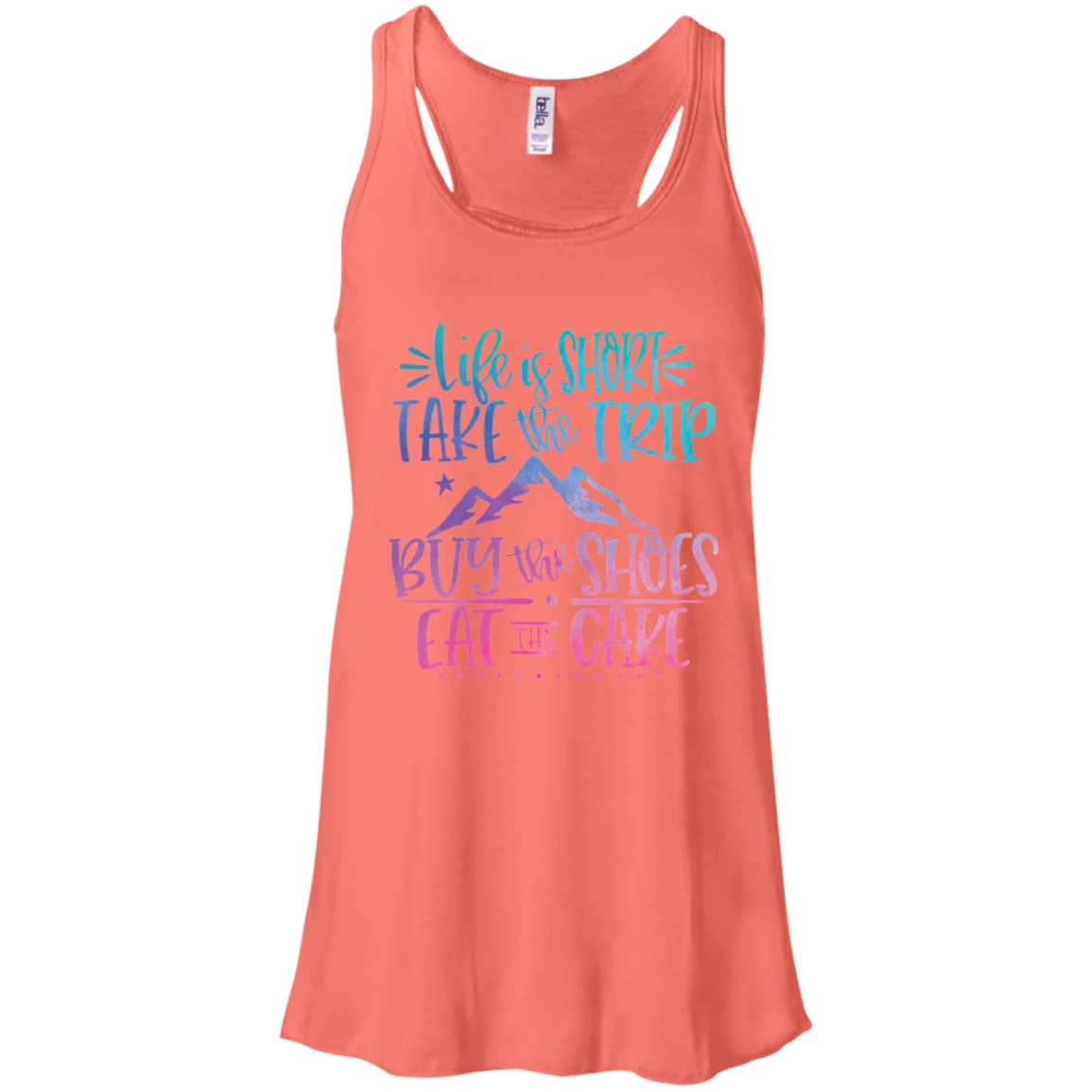 Life Is Short Bella Canvas Racerback Tank Top – Lightweight & Inspiring