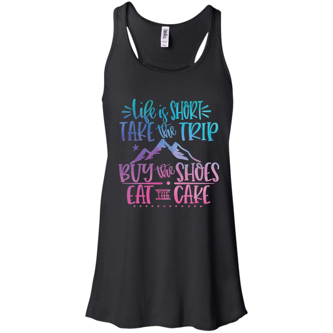 Life Is Short Bella Canvas Racerback Tank Top – Lightweight & Inspiring