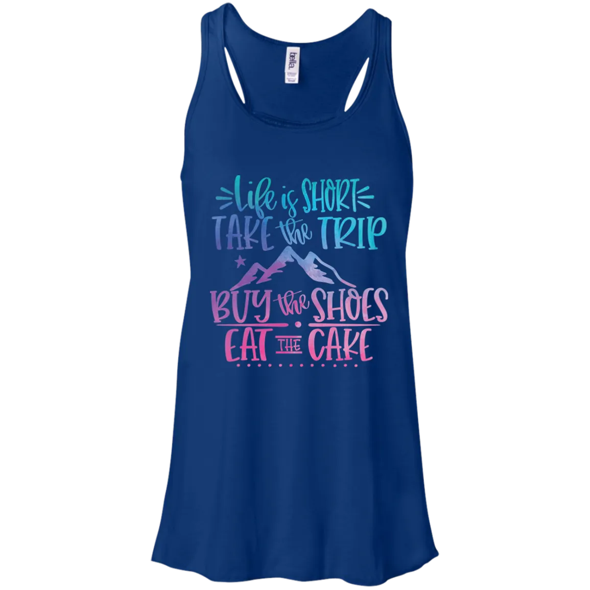 Life Is Short Bella Canvas Racerback Tank Top – Lightweight & Inspiring
