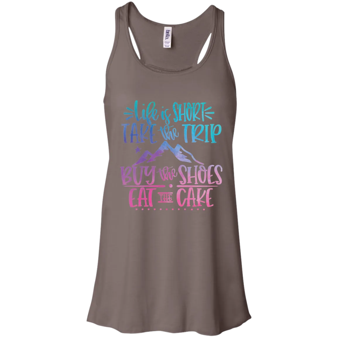 Life Is Short Bella Canvas Racerback Tank Top – Lightweight & Inspiring