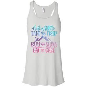 Life Is Short Bella Canvas Racerback Tank Top – Lightweight & Inspiring