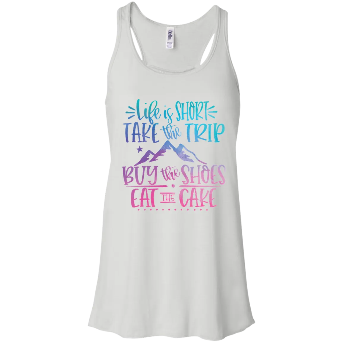 Life Is Short Bella Canvas Racerback Tank Top – Lightweight & Inspiring