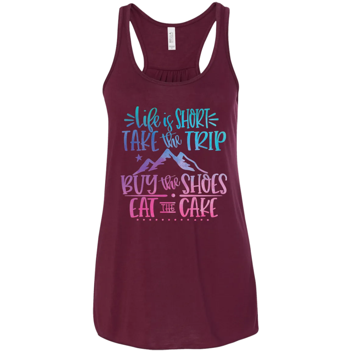 Life Is Short Bella Canvas Racerback Tank Top – Lightweight & Inspiring