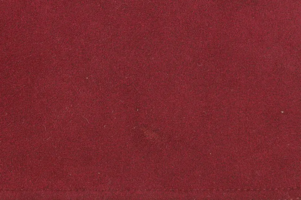 Louis Vuitton Burgundy Alcantara Suede Accessories Pouch Pochette Wristlet 927lv24