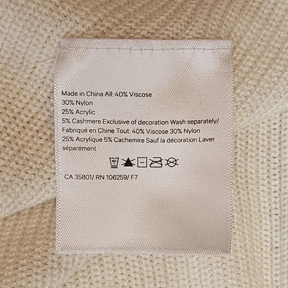 LULULEMON Cashlu White Opal Woven Knit Wrap Open Cardigan Size XS/S