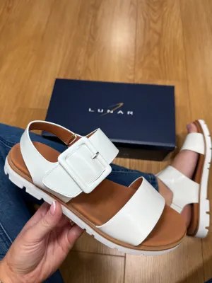 Lunar Cher White Velcro Sandal
