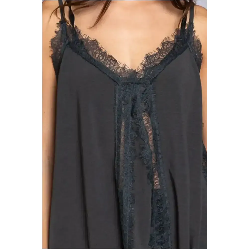 Luxe Lace Detail V-Neck Cami
