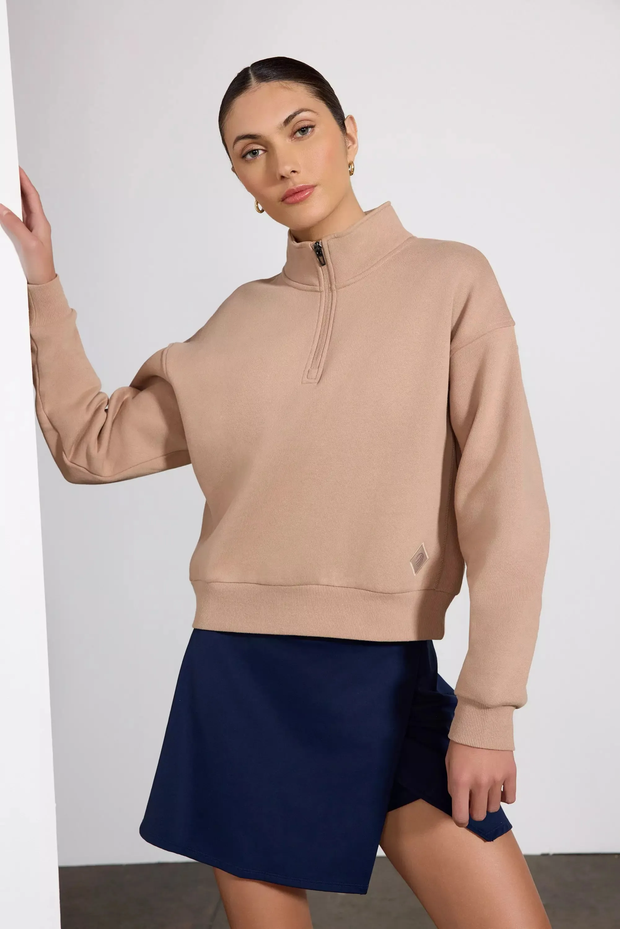 Luxefleece 1/4 Zip  - Warm Taupe