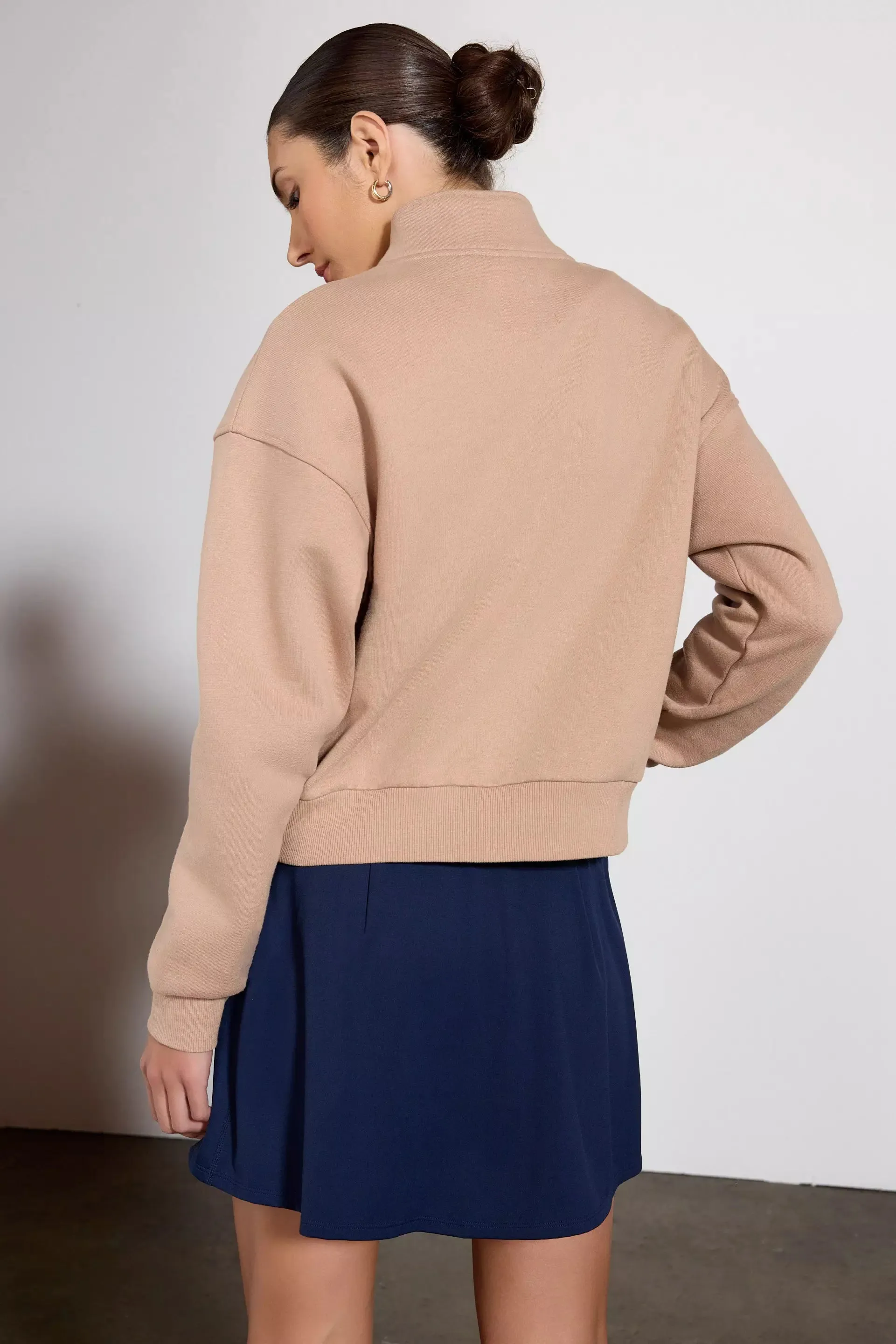 Luxefleece 1/4 Zip  - Warm Taupe