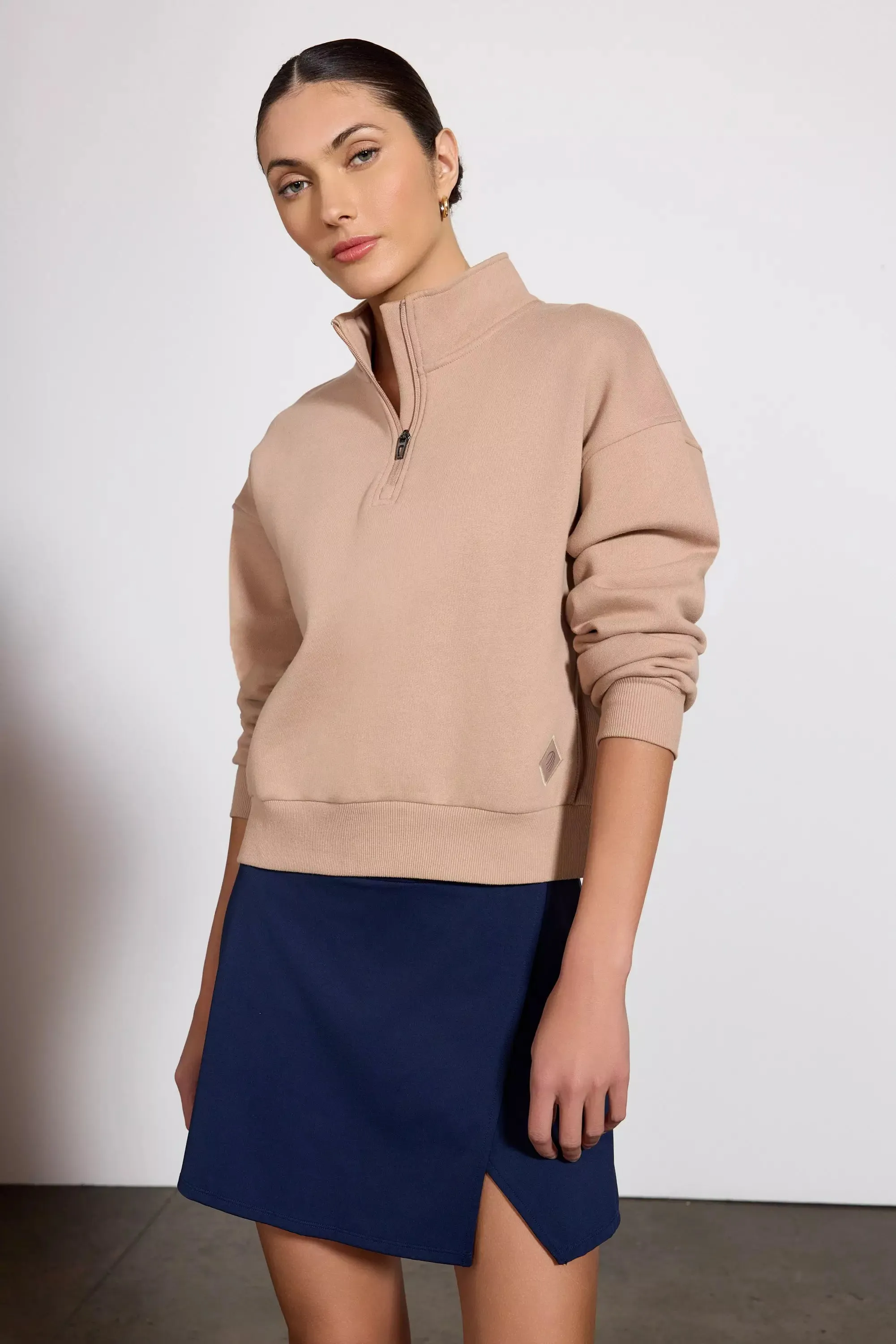 Luxefleece 1/4 Zip  - Warm Taupe
