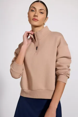 Luxefleece 1/4 Zip  - Warm Taupe