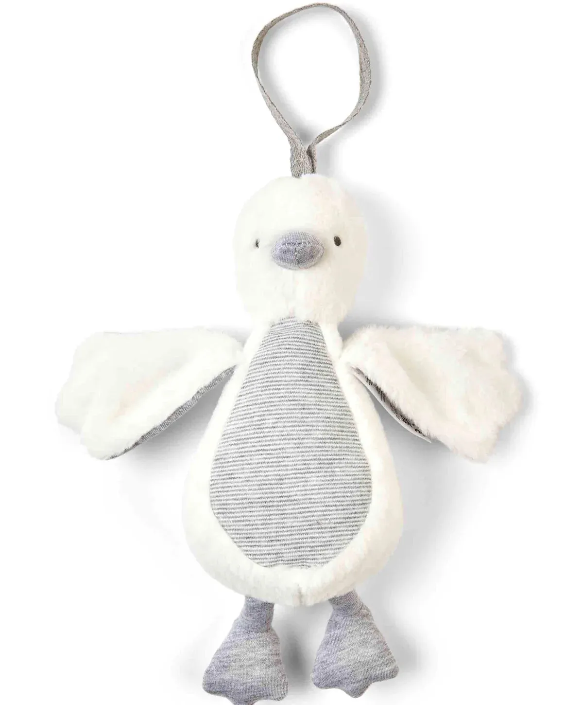 Mamas & Papas Grey Duck Soft Toy Rattle