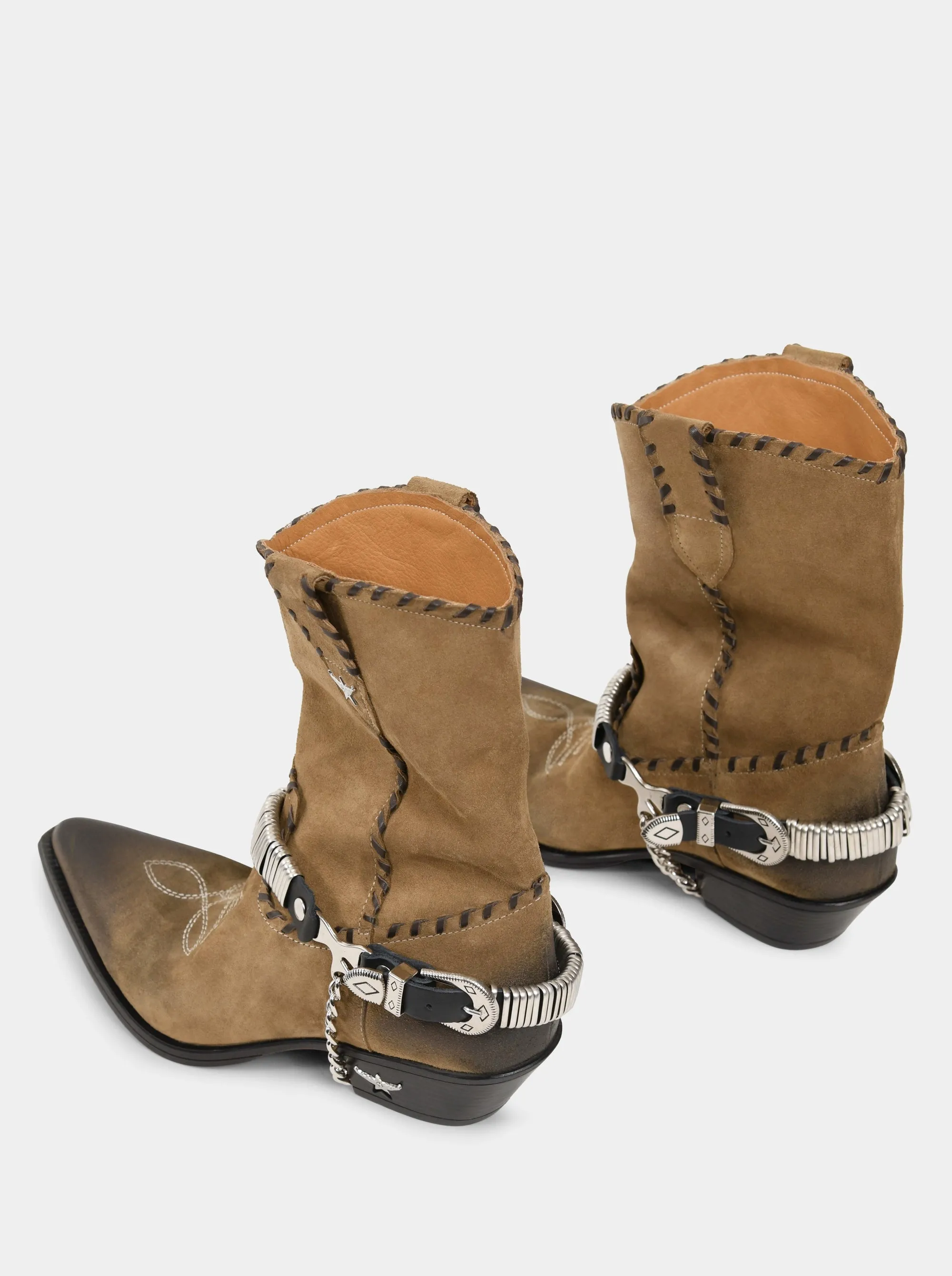 MANDY MUSCADE  SUEDE BOOTIES