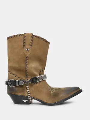 MANDY MUSCADE  SUEDE BOOTIES