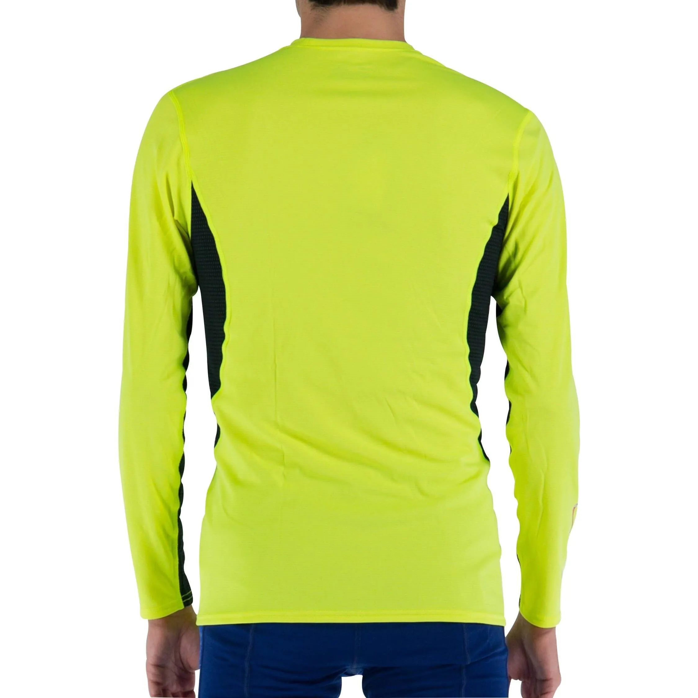 Mizuno Breath Thermo Mid Weight Long Sleeve Mens Running Top - Yellow