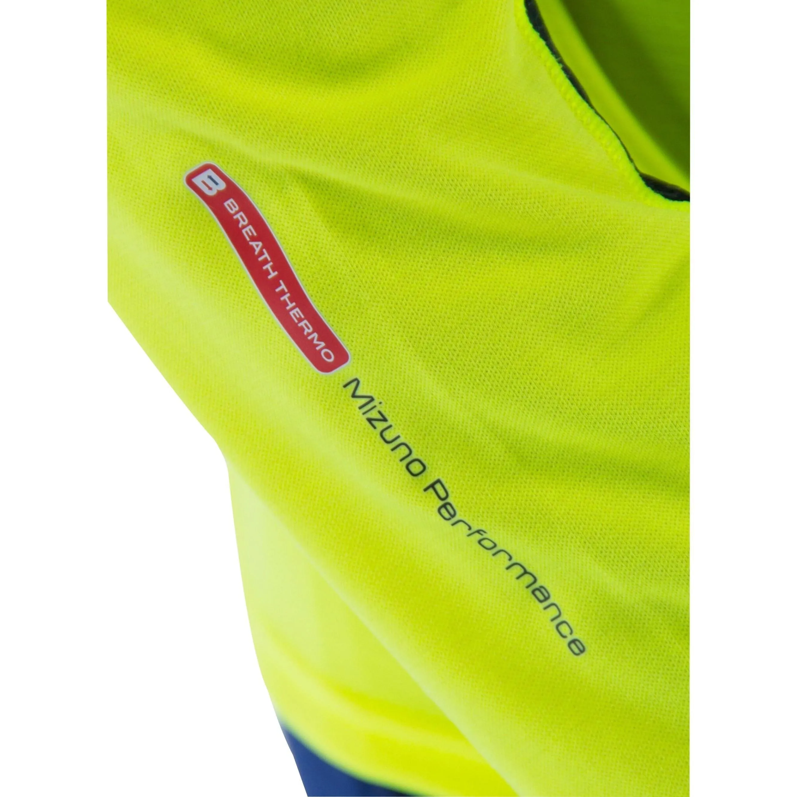 Mizuno Breath Thermo Mid Weight Long Sleeve Mens Running Top - Yellow