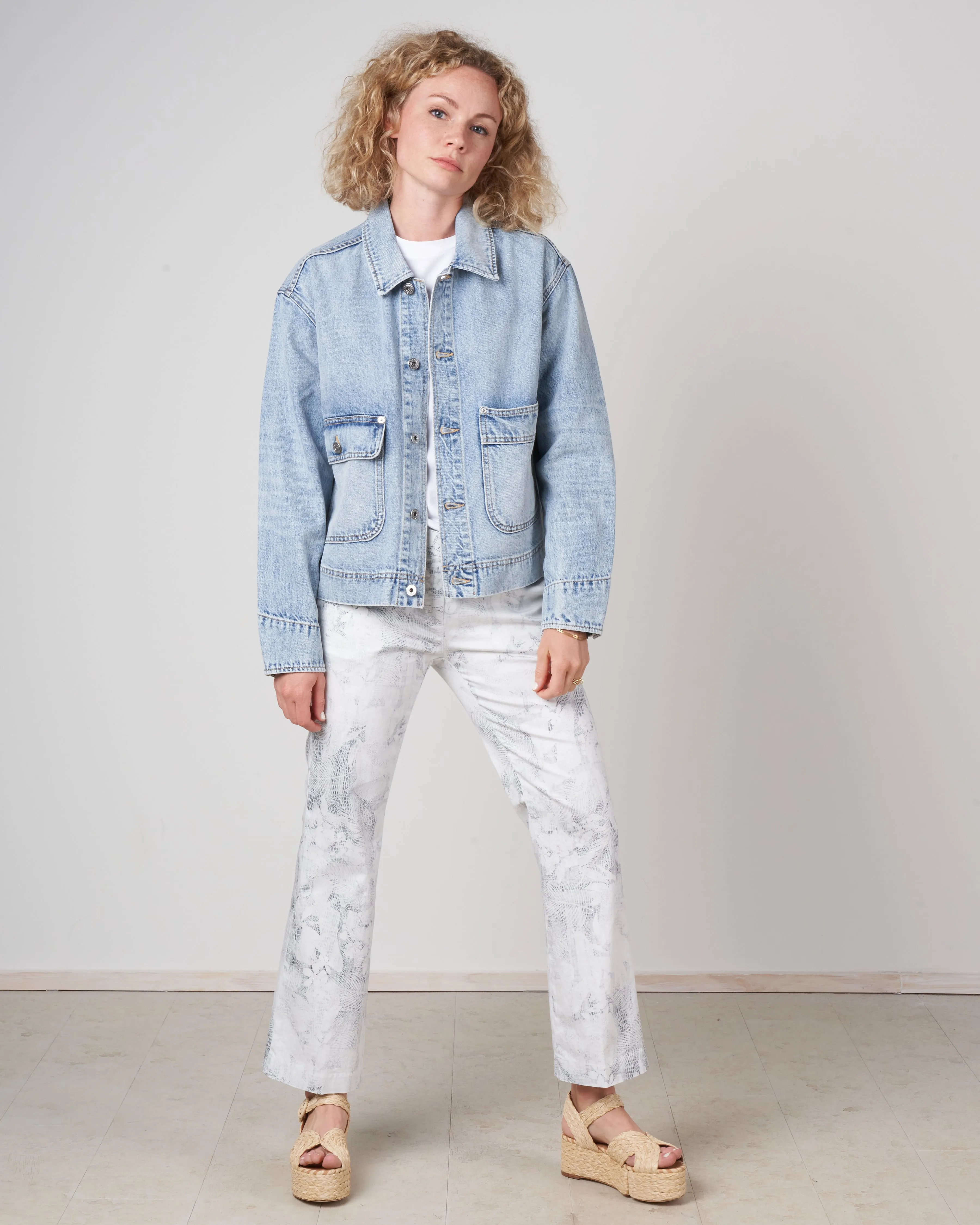 new thompson oversize denim jacket - crosby