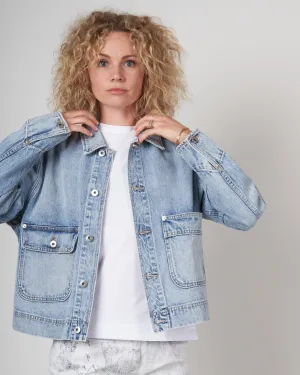 new thompson oversize denim jacket - crosby