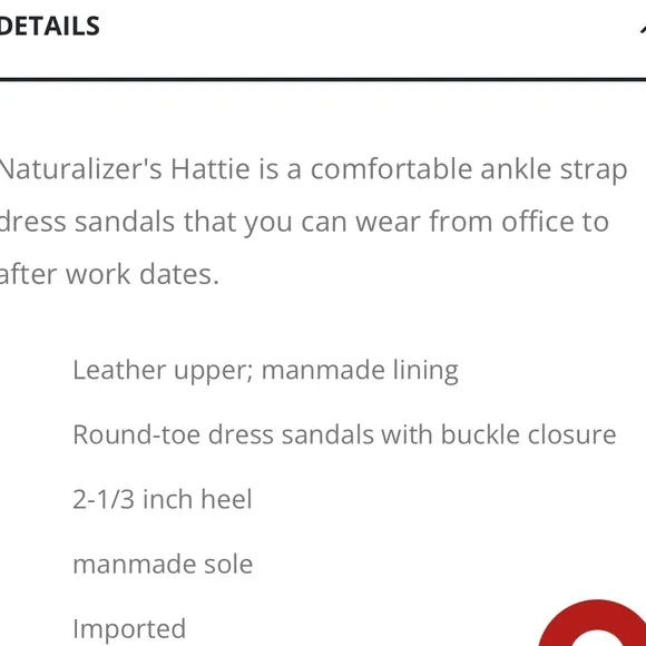NIB! Naturalizer Hattie sandals in Alabaster size 9.  Brand new!