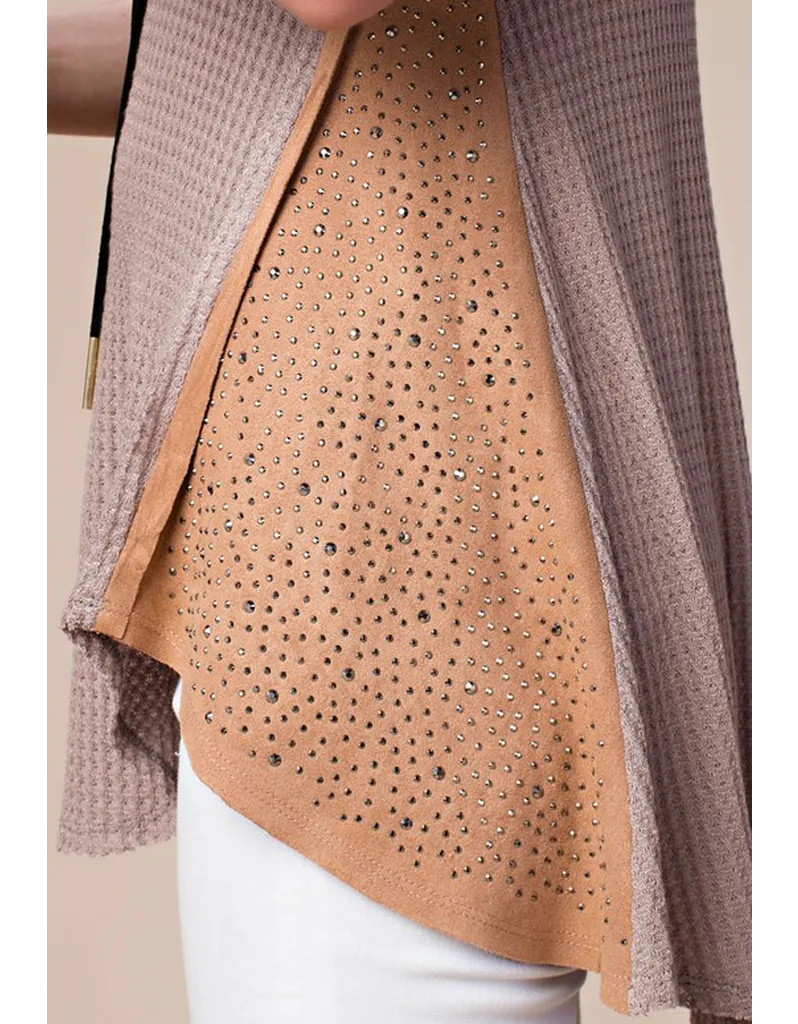 Nicole Tank Top with Contrast Detailing in Mocha