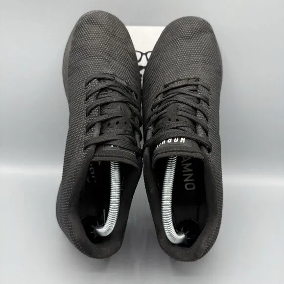 Nobull Trainer Shoes Mens 9/Women’s 10.5 Black Athletic Sneakers Running Lace Up