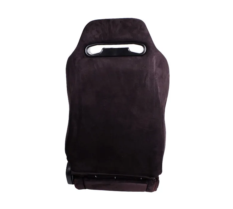 NRG RSC-220L/R Suede Type-R Seat with Red Stitching