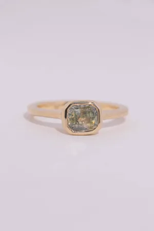 Olive Sapphire Solitaire