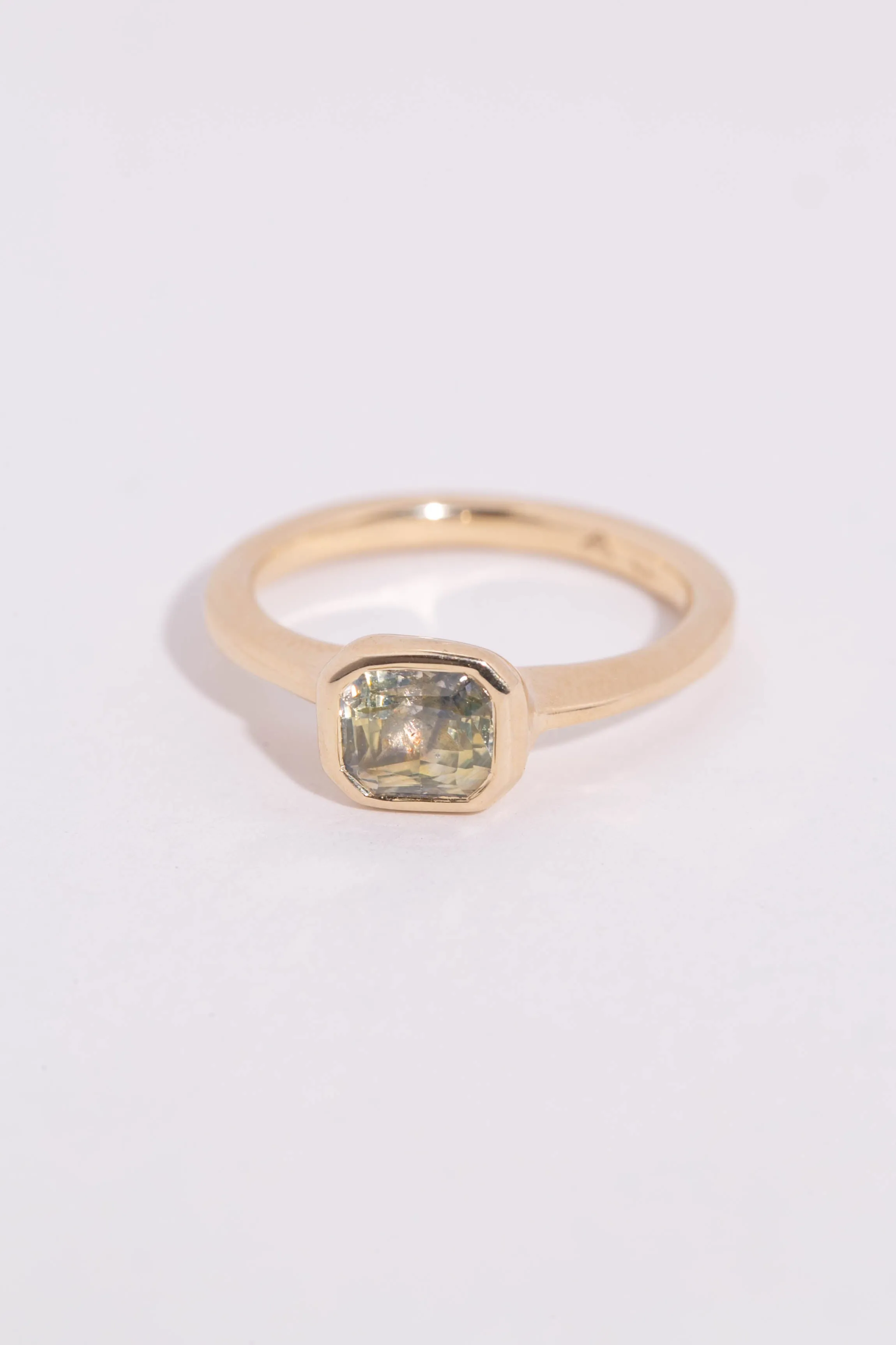 Olive Sapphire Solitaire