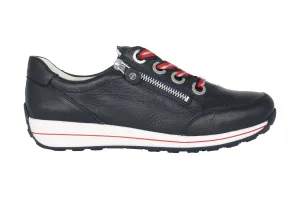 'Osaka' women's wide fit (H) lace-zip sneaker - Blue