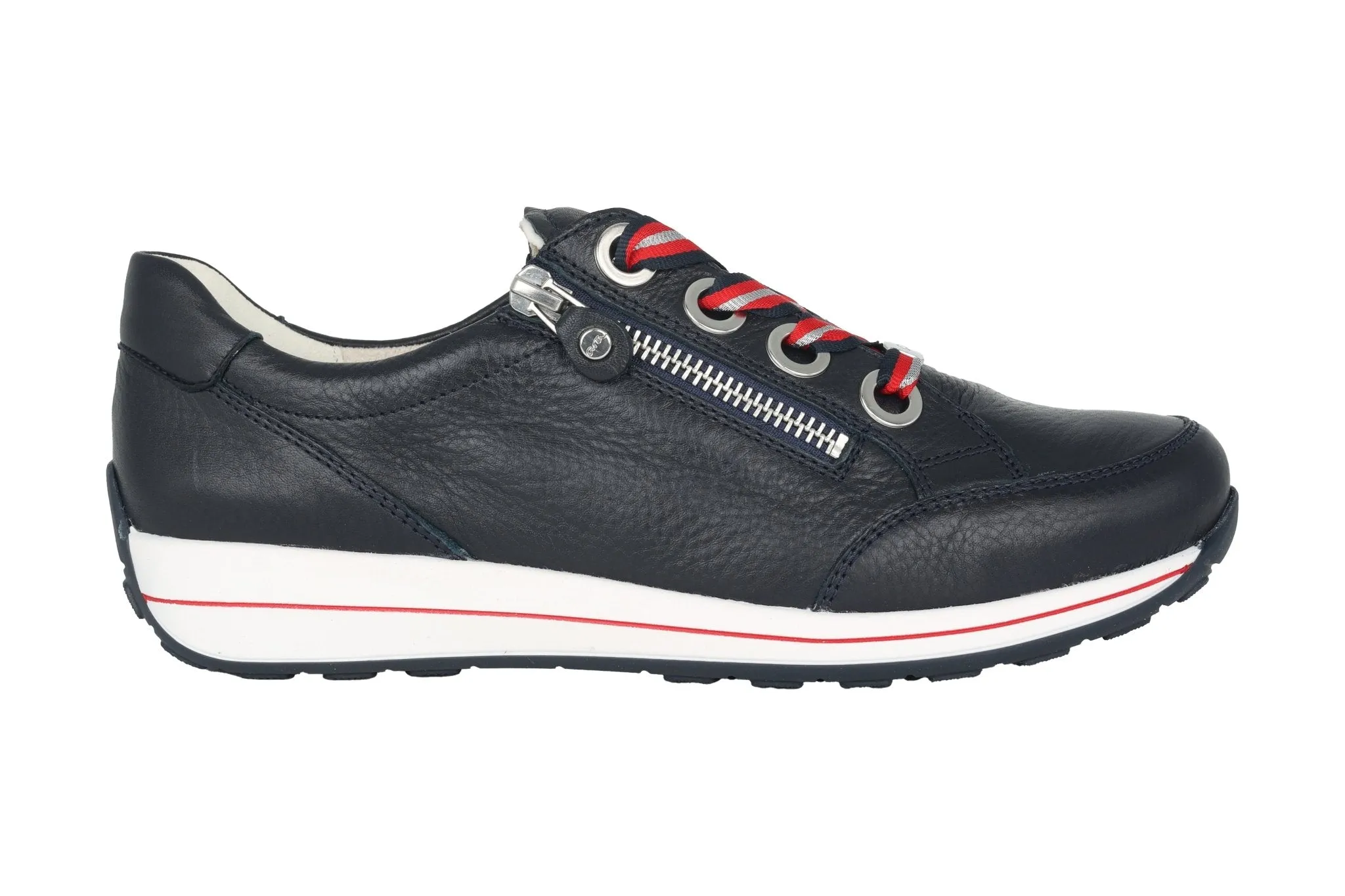 'Osaka' women's wide fit (H) lace-zip sneaker - Blue