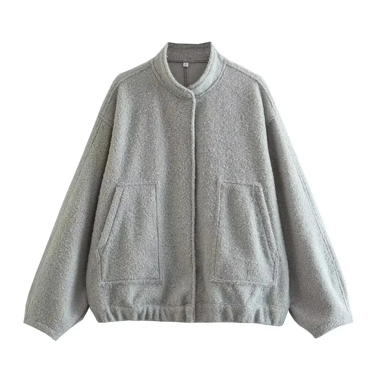 Oversized Wool Bomber Jacket | Luxe & Cozy | Vibrant Color Options