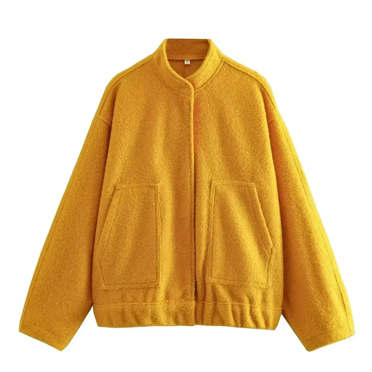 Oversized Wool Bomber Jacket | Luxe & Cozy | Vibrant Color Options