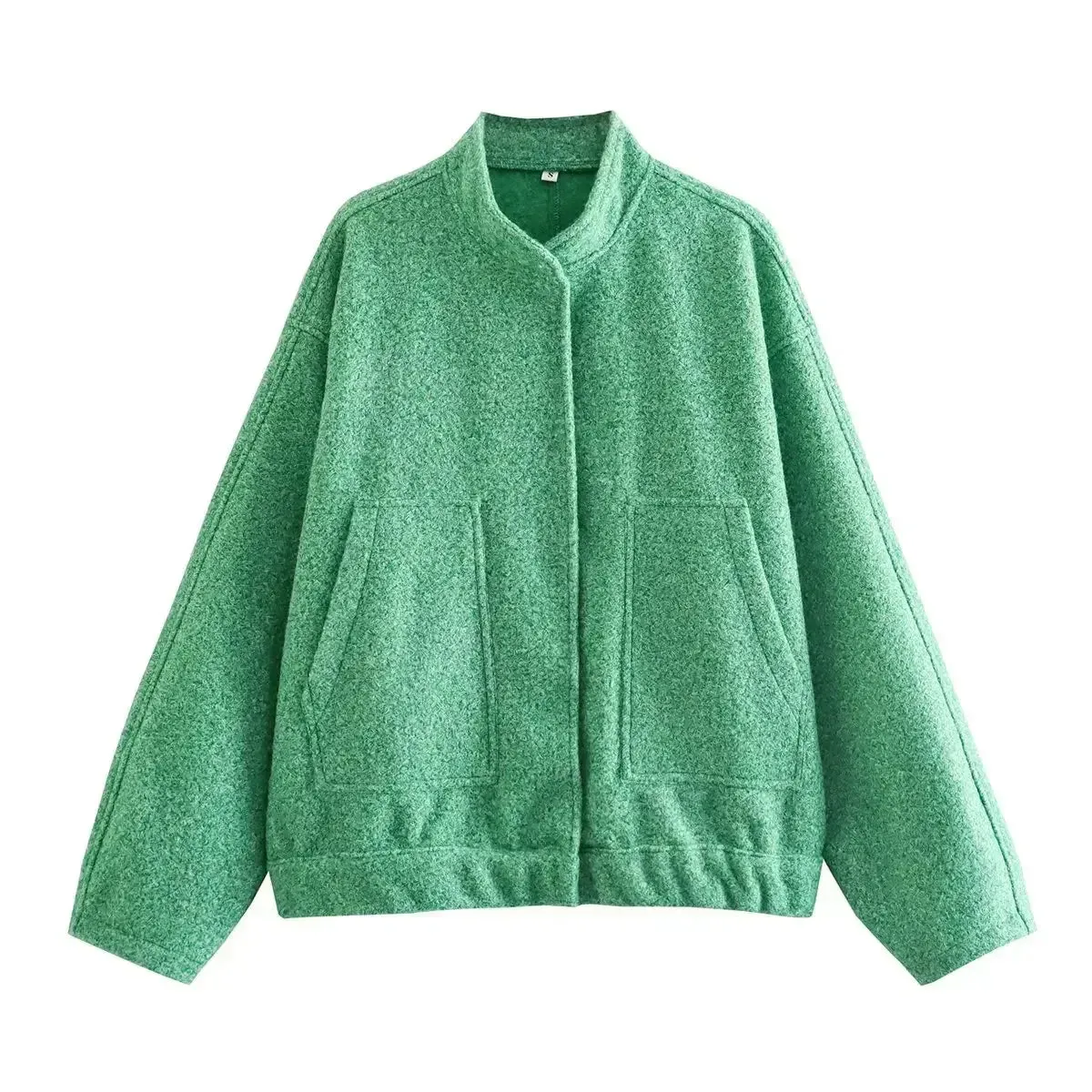 Oversized Wool Bomber Jacket | Luxe & Cozy | Vibrant Color Options