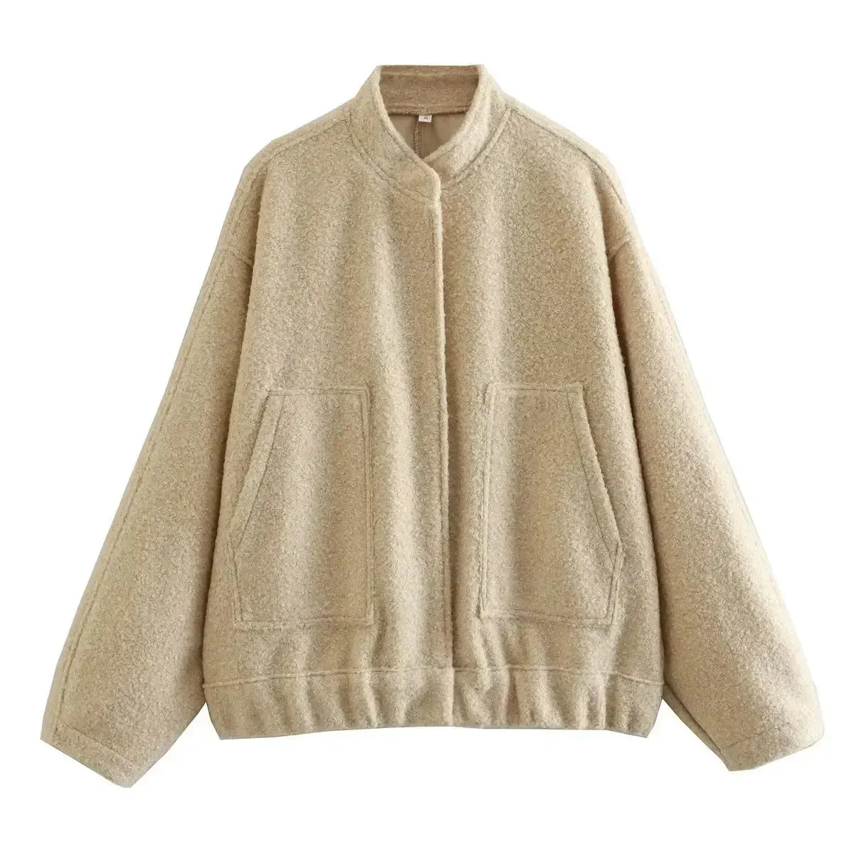 Oversized Wool Bomber Jacket | Luxe & Cozy | Vibrant Color Options