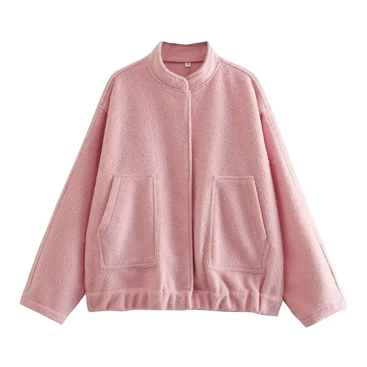 Oversized Wool Bomber Jacket | Luxe & Cozy | Vibrant Color Options
