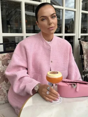 Oversized Wool Bomber Jacket | Luxe & Cozy | Vibrant Color Options