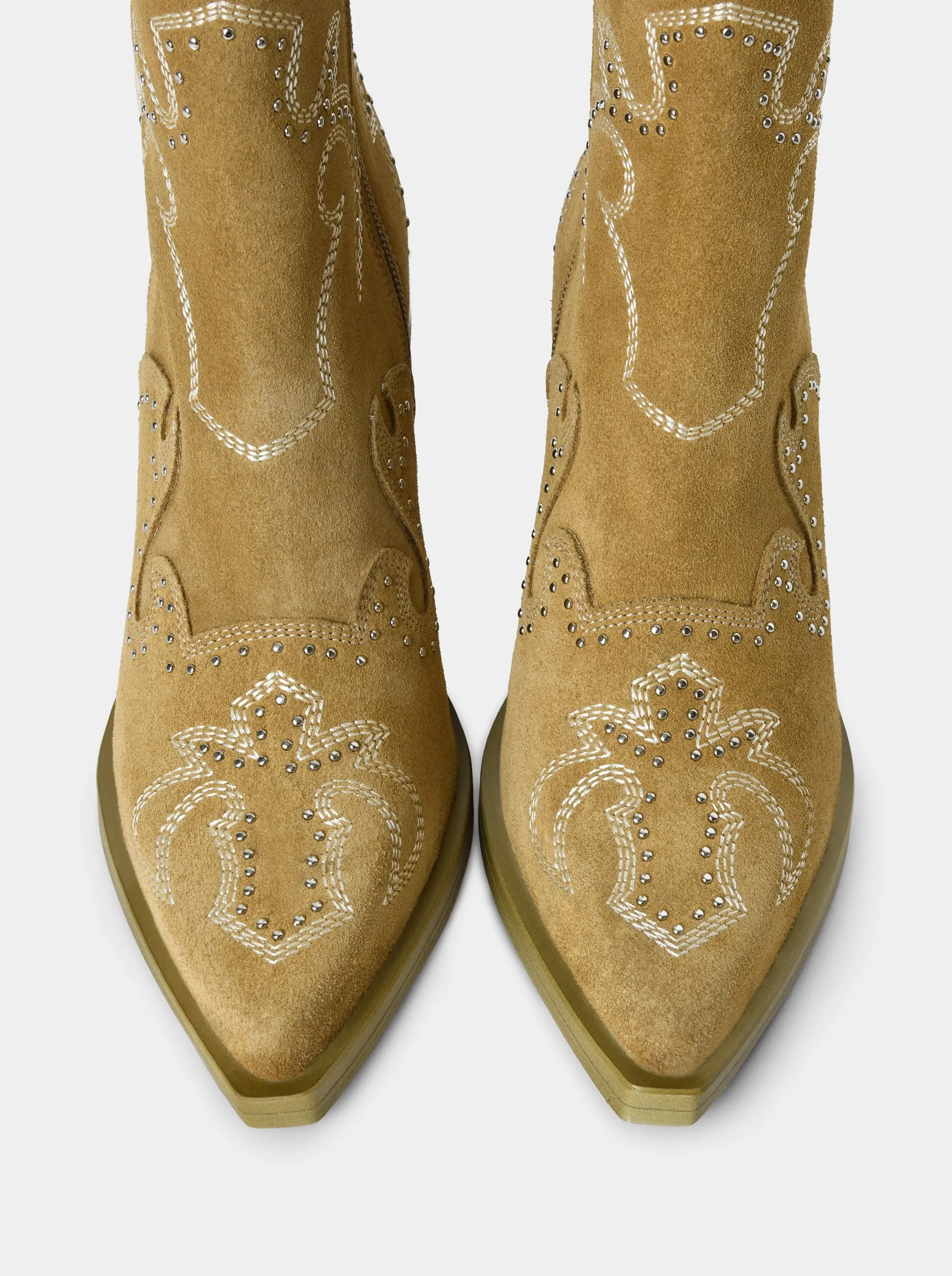 PALM CAMEL SUEDE BOOTIES
